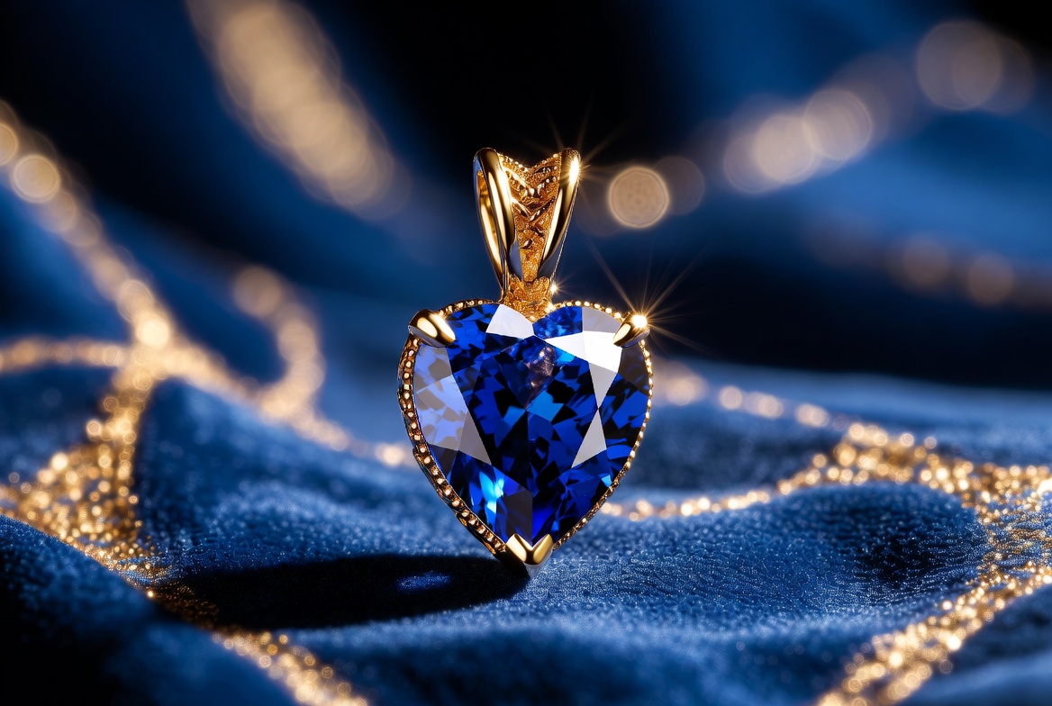 Heart Sapphire Pendant